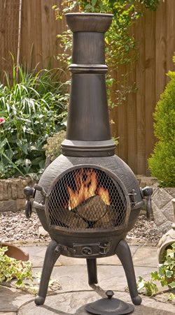 Sierra Cast Iron Chimenea - XL - Raglan Garden Centre