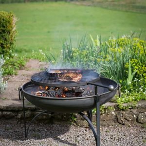 Plain Jane 60cm Firepit with Swing Arm BBQ