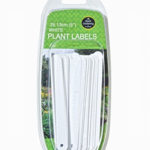 13cm (5") White Plant Labels (25)