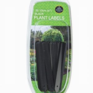 10cm (4") Black Plant Labels (25)