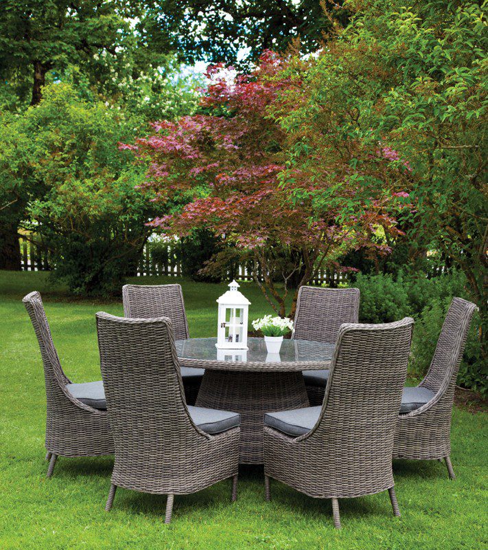 6-8 Seater Round Furniture Set Cover Black - Image 6