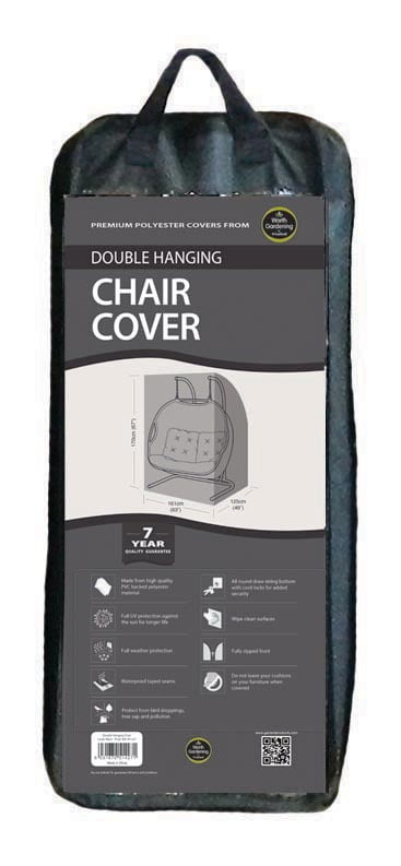 Double Hanging Chair Cover Black - Image 2