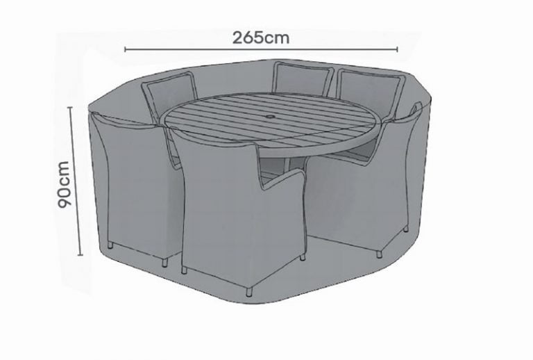 Lifestyle Premium Furniture Cover 6 Seat Round Raglan Garden Centre