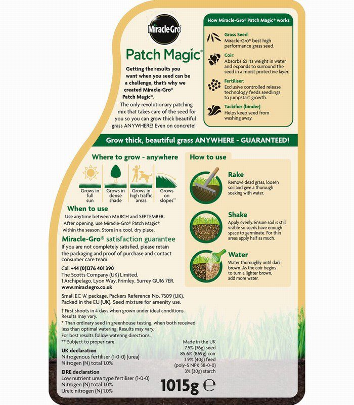 MIRACLEGRO PATCH MAGIC JUG Raglan Garden Centre