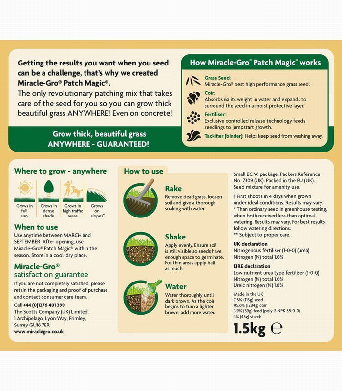 MIRACLE-GRO PATCH MAGIC BAG 1.5KG - Image 2