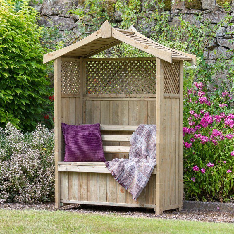 Dorset Arbour (With Storage Box) Raglan Garden Centre