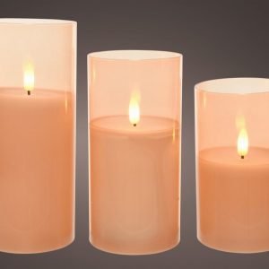 LED candle glass BO indoor mix