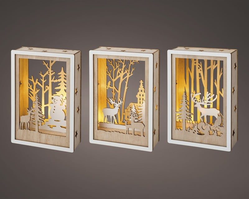 LED wood forest scenery BO
