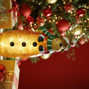 45cm bo lit glass reindeer