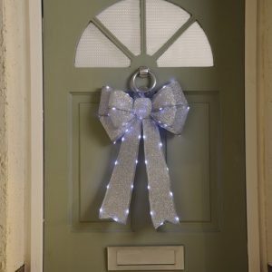 BO Light Up Bow Silver