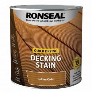 Ronseal Quick Drying Decking Stain Golden Cedar