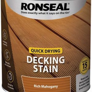 Ronseal Quick Drying Decking Stain Rich Mahogany
