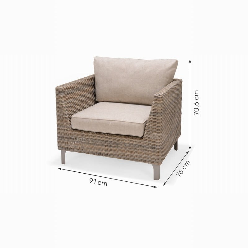 Lifestyle Bermuda Casual Corner Set with 2 Armchairs - Image 8