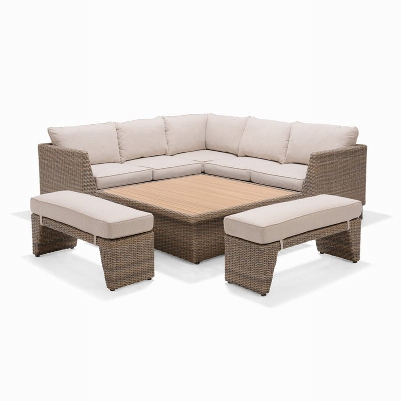 Lifestyle Bermuda Casual Corner Bench Set Raglan Garden Centre