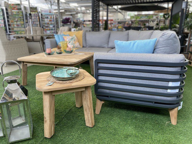 Carmen Corner Lounge Set with Teak Tables - Image 5