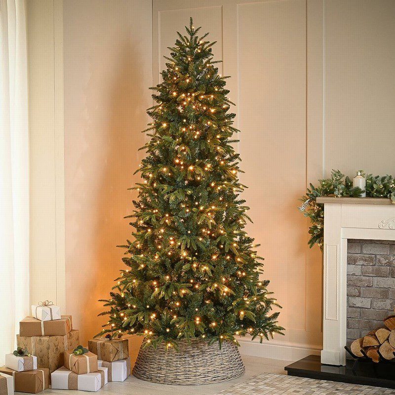 8ft Pre-lit Firefly Tree - trad warm white lights