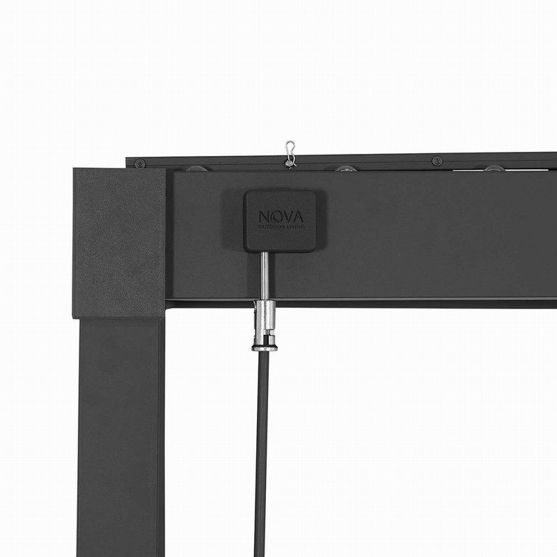 Nova Shadow Steel Pergola 3m x 3m Grey - Image 4