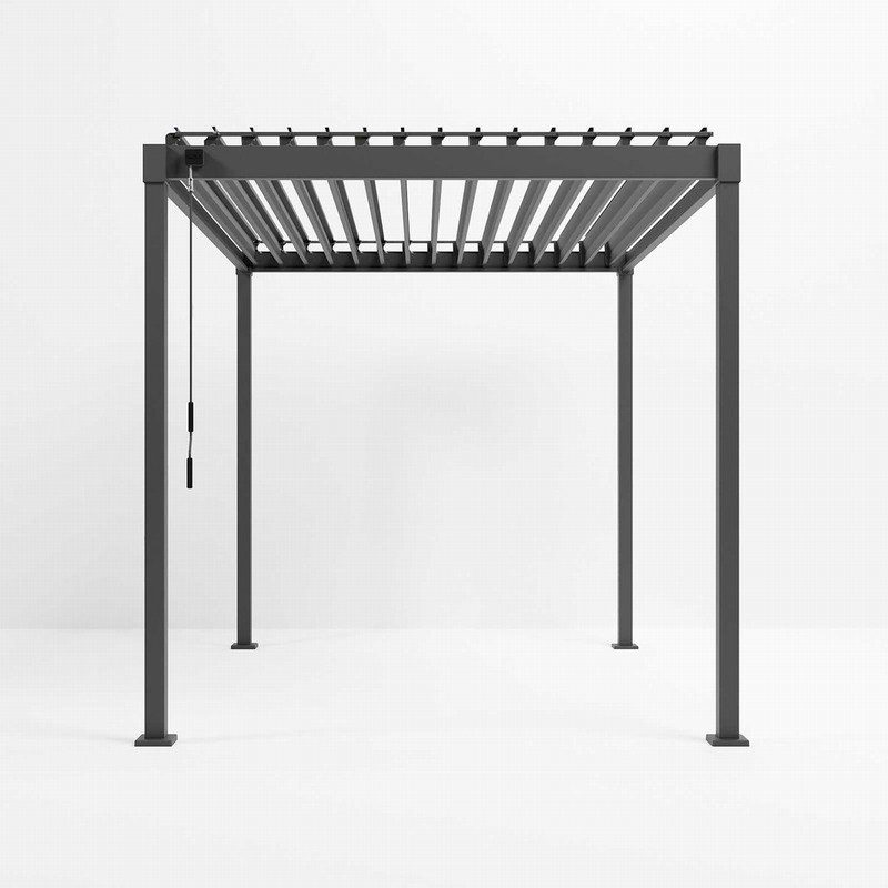 Nova Shadow Steel Pergola 3m x 3m Grey - Image 6