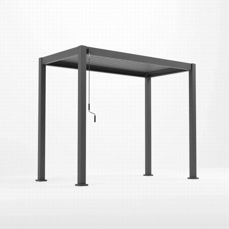 Nova Titan Aluminium BBQ Pergola 3m x 1.5M Grey