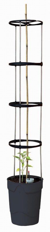 Self Watering Grow Pot Tower Anthracite - Image 2