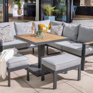 Hartman Sonas Square Casual Dining Set with Adjustable Table