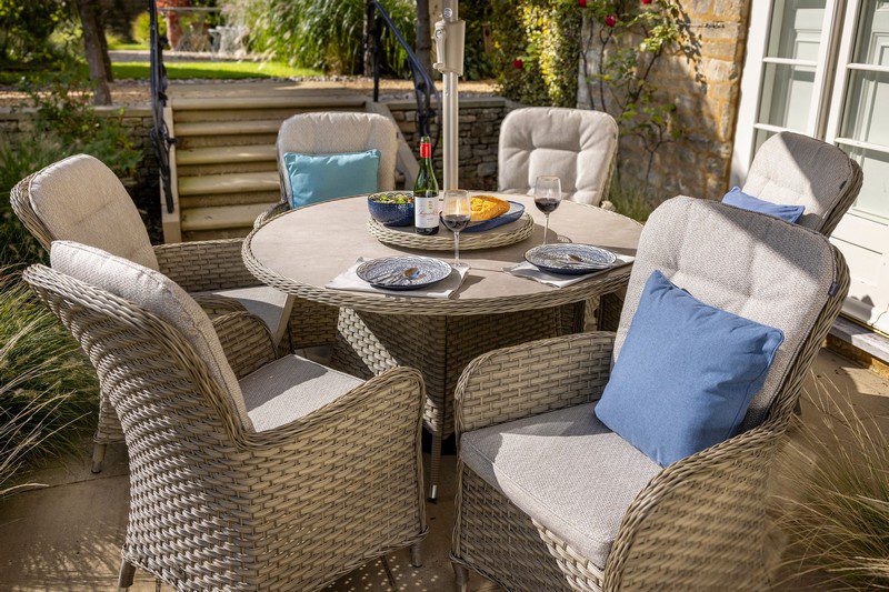 Hartman Eton 6 Seat Dining Set with Lazy Susan - Beech