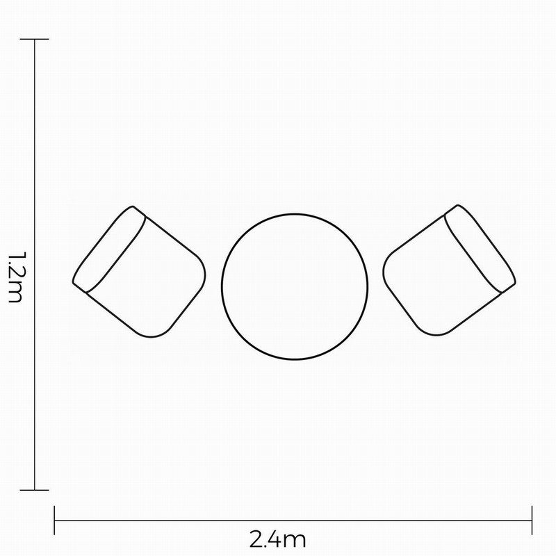 Hartman Eton Bistro Set - Beech Weave - Image 2