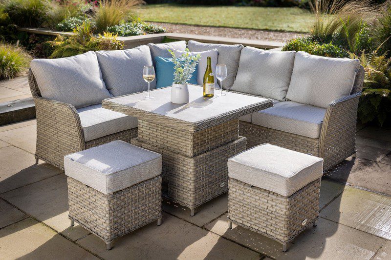 Hartman Eton Square Casual Dining Set - Beech Weave - Image 2