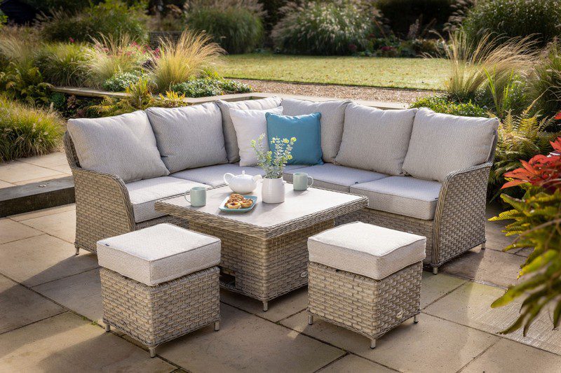 Hartman Eton Square Casual Dining Set -  Beech Weave