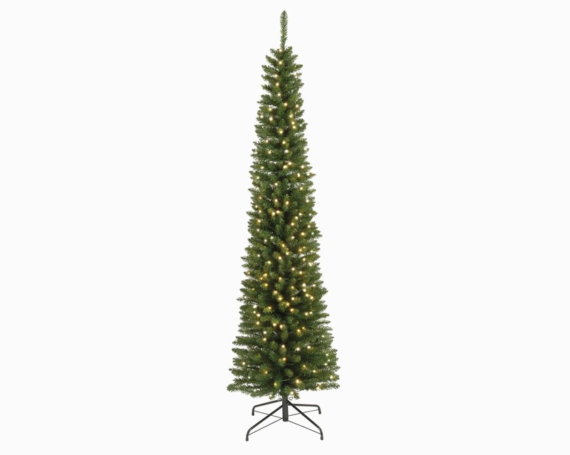 Pencil Pine 6ft Pre-Lit Artificial Tree-200 warm white lights